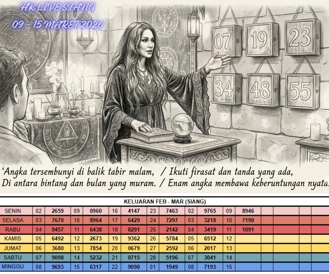 HK LIVE SIANG 09 - 15 MARET 2026