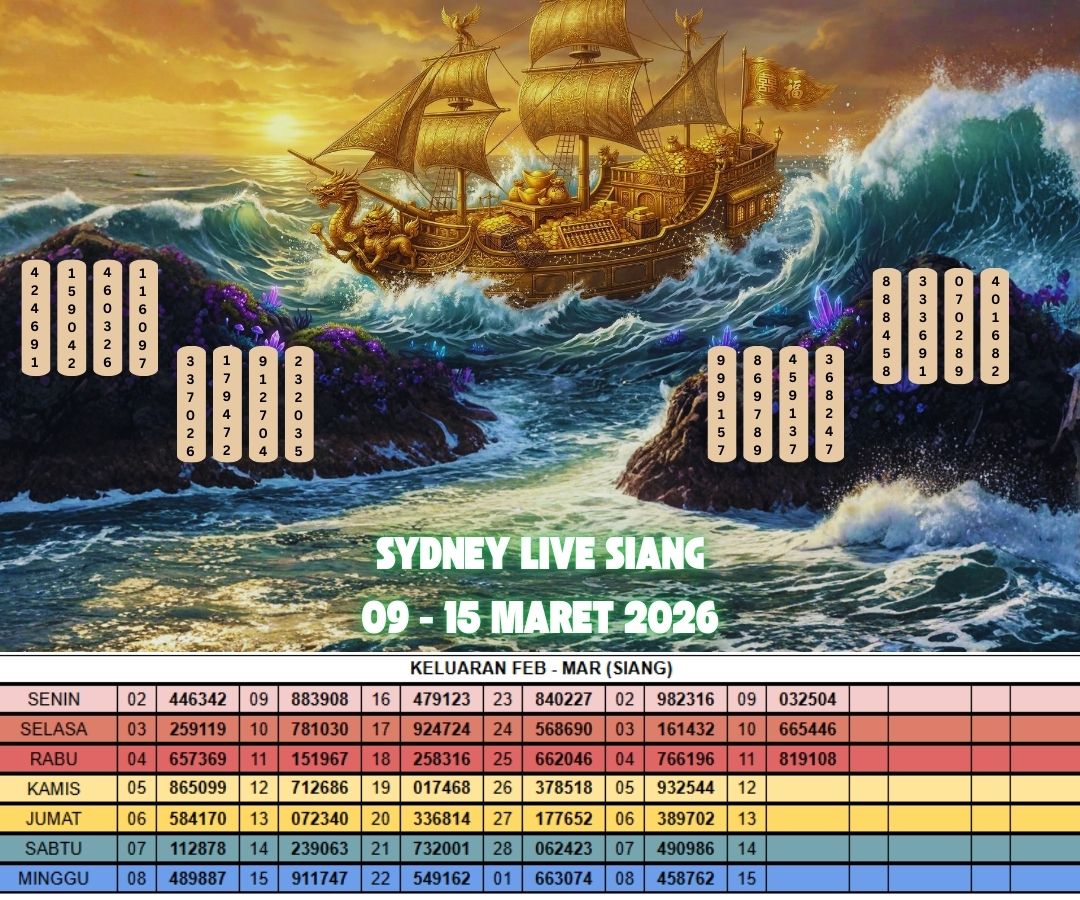SYDNEY LIVE SIANG 09 - 15 MARET 2026